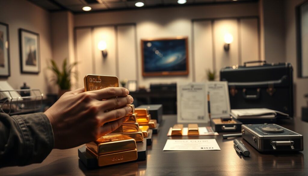 Gold bars purchase process