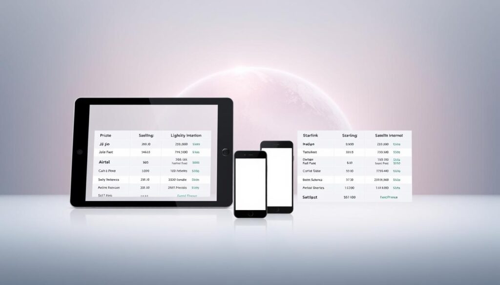 satellite internet pricing comparison