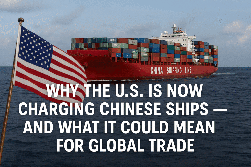 US tariffs on Chinese ships infographic