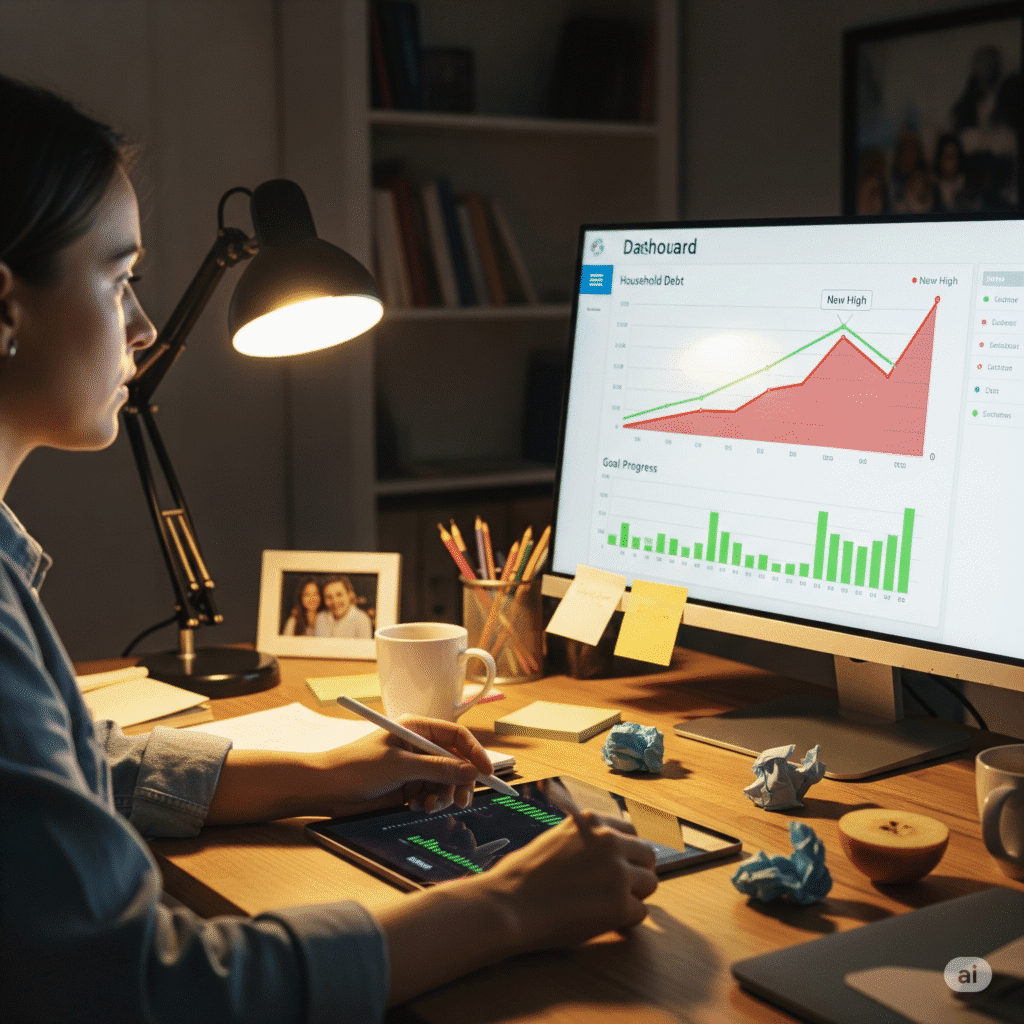 Tracking financial goals progress