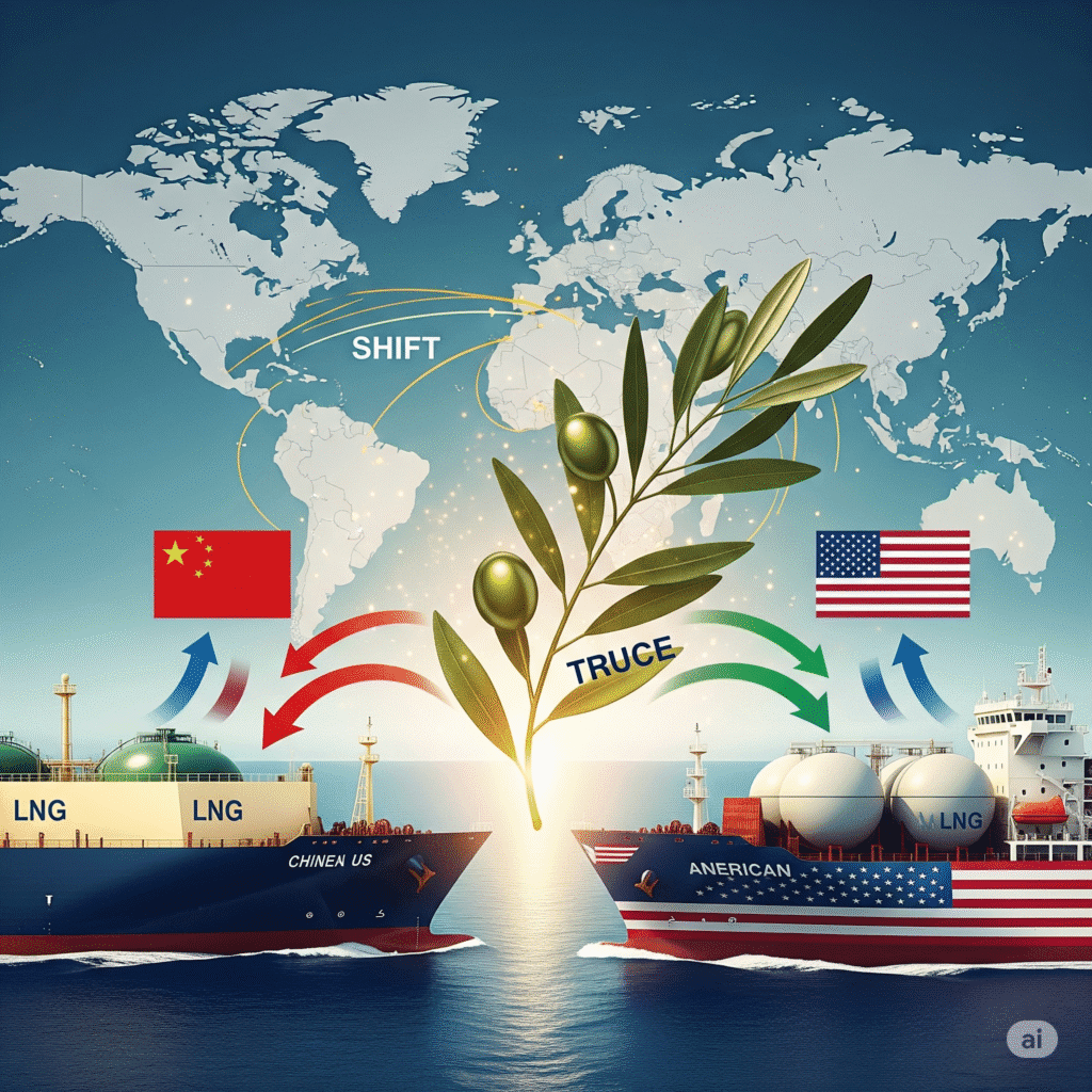 China US LNG trade shift trade truce extension