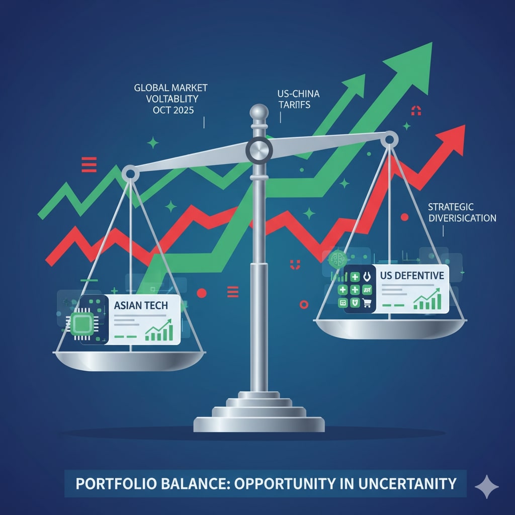 Comparing Asian tech and US defensive stocks to make money in stock market October 2025.