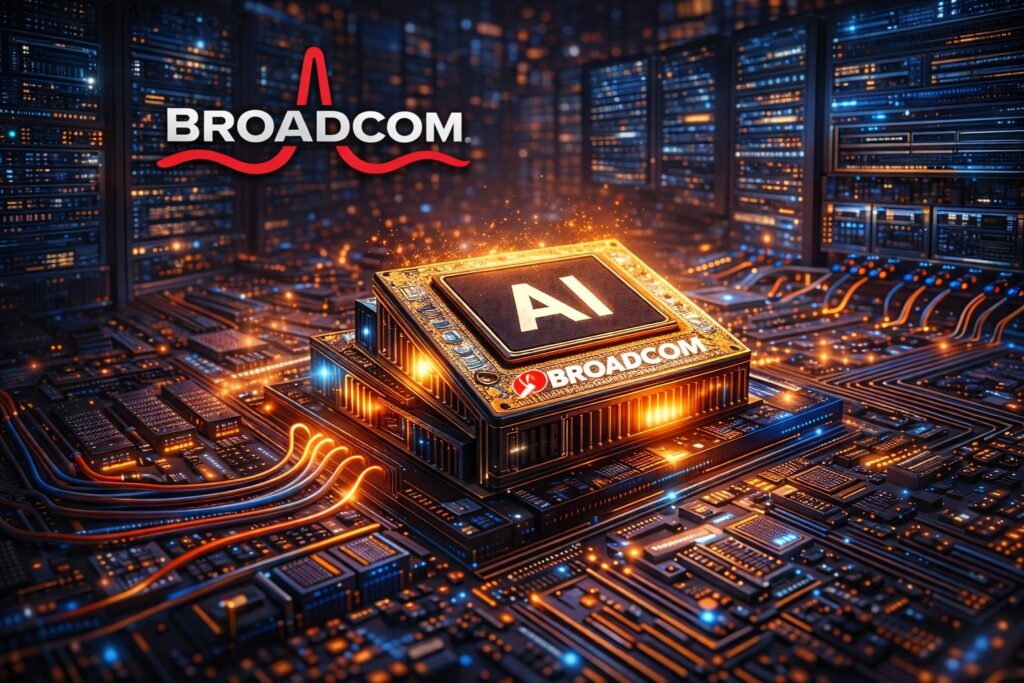 Broadcom powering the AI chip boom 2026 with custom AI chips and data center networking