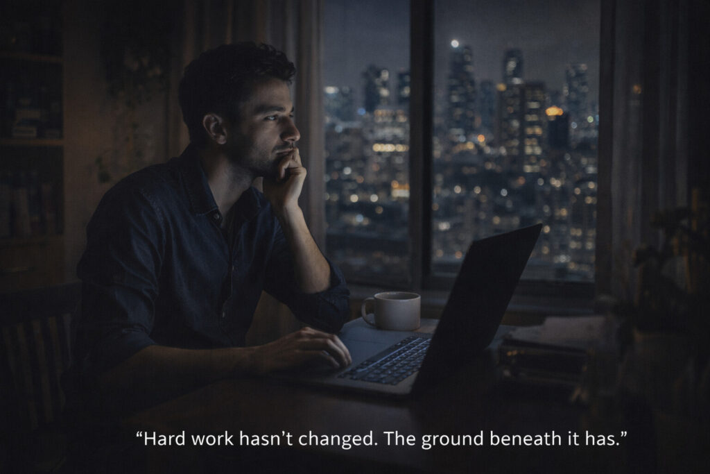 why middle feels poorer for young professionals working late