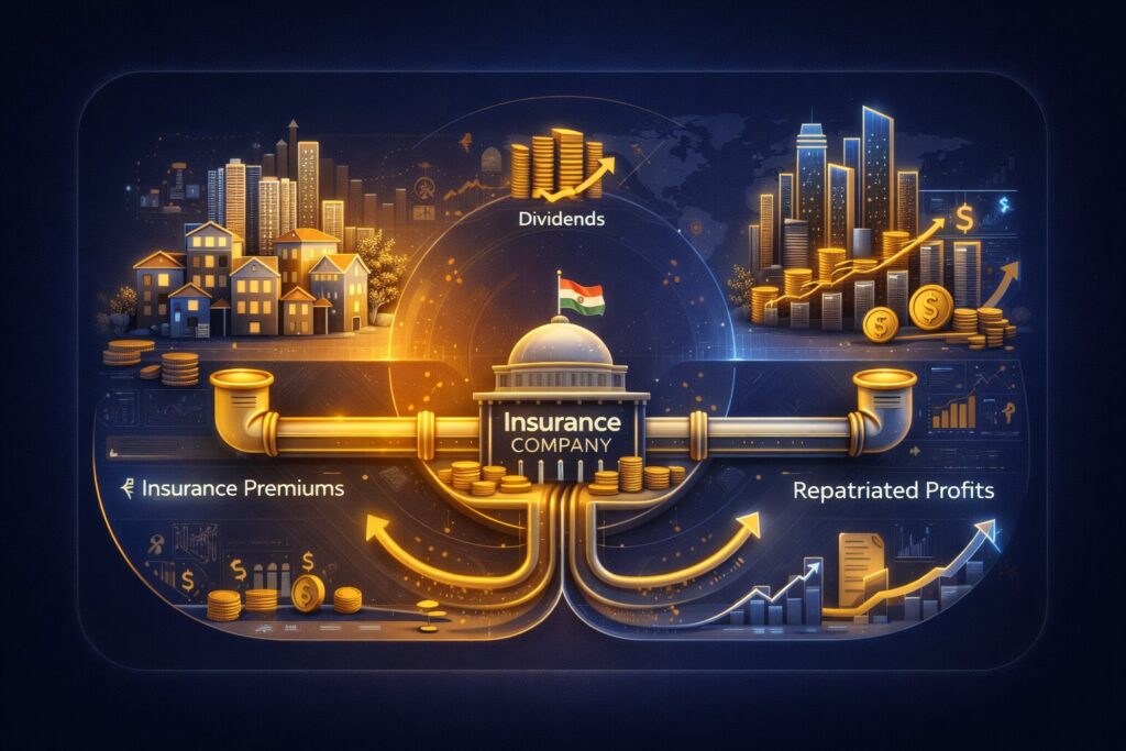 Foreign insurers profit repatriation from India insurance market infographic