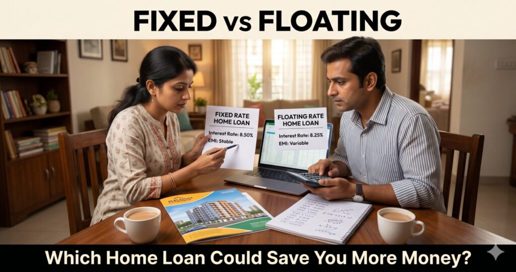 Fixed vs Floating Home Loan Interest Rates comparison for Indian home buyers