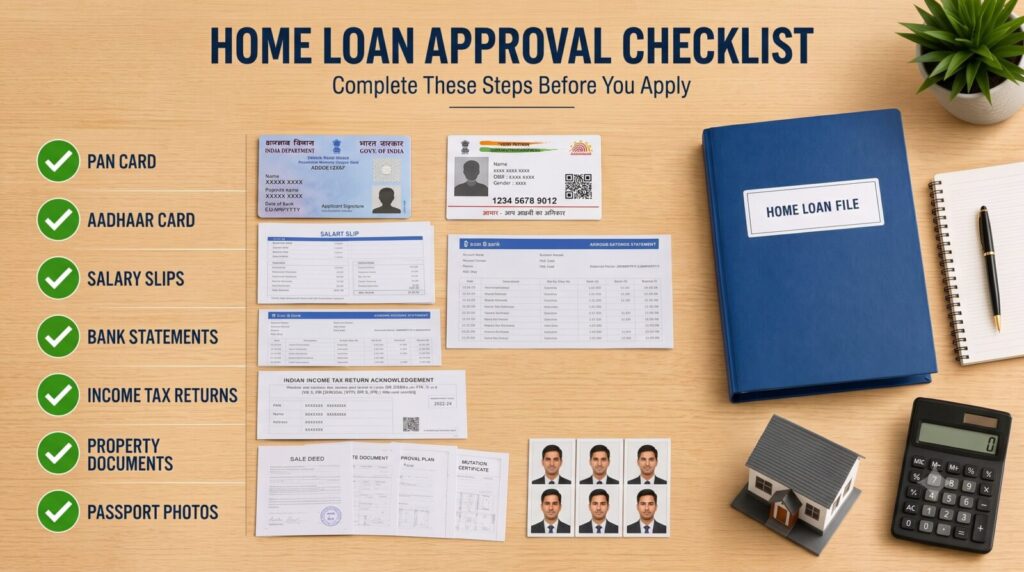 Home loan approval checklist for Indian home buyers