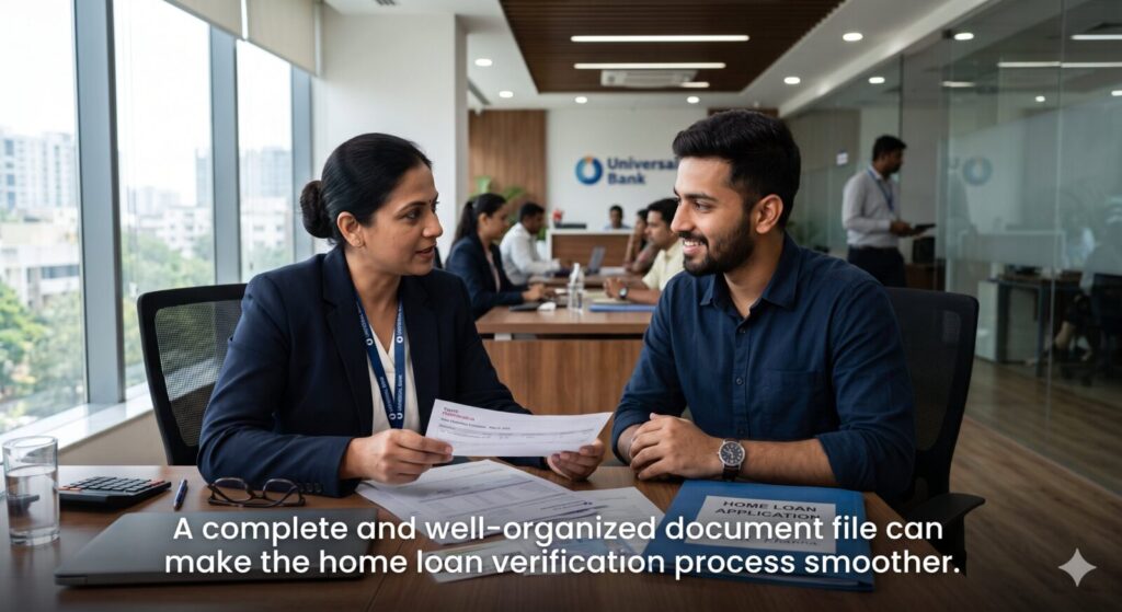 Home Loan Application Checklist document verification