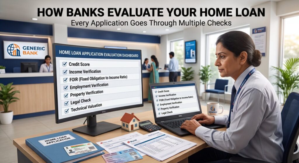 How banks evaluate home loan applications in India