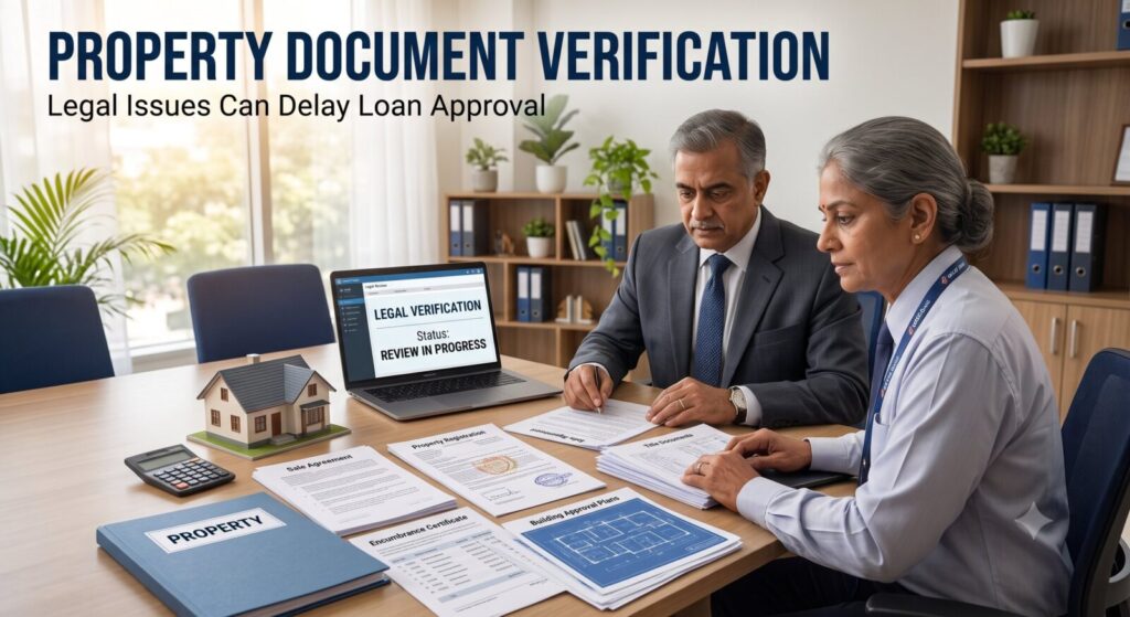 Property document verification before home loan approval