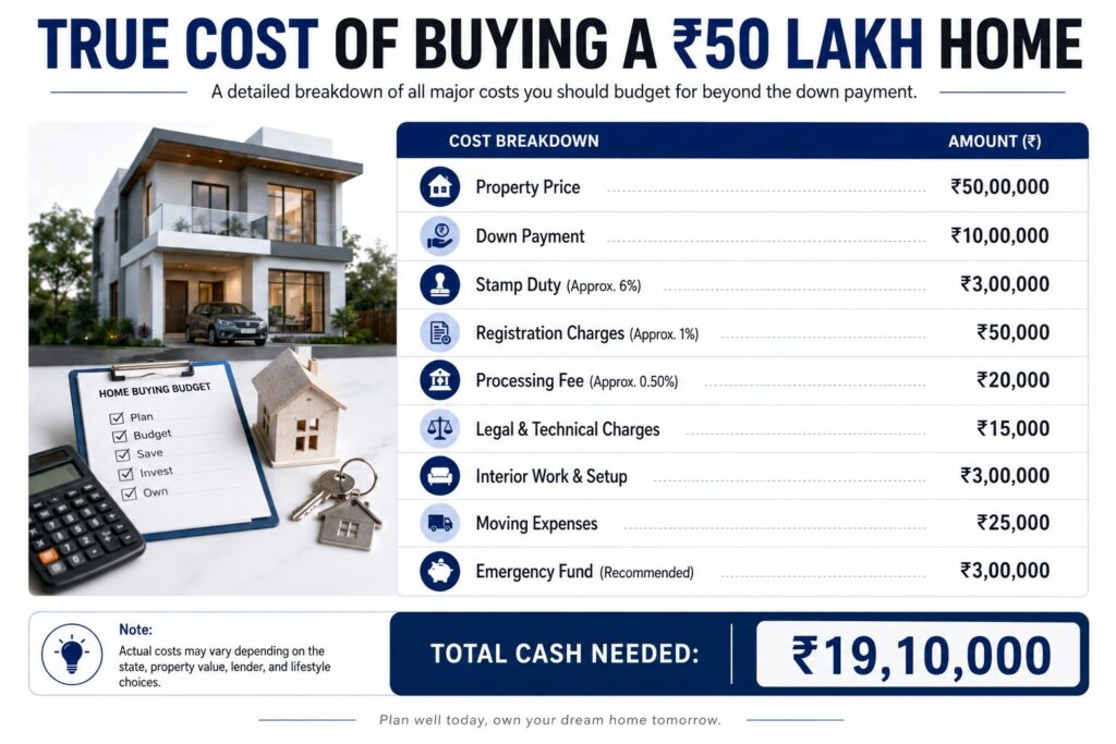 10 Hidden Costs of Buying a Home in India: Why a ₹50 Lakh Home May Require ₹20 Lakh in Cash | PennyPowerPlay 10 Hidden Costs of Buying a Home in India: Why a ₹50 Lakh Home May Require ₹20 Lakh in Cash | PennyPowerPlay