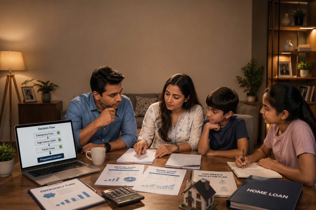 Home Loan Prepayment & Foreclosure Guide (2026): Should You Repay Early? | PennyPowerPlay Home Loan Prepayment Decision Flowchart for Borrowers