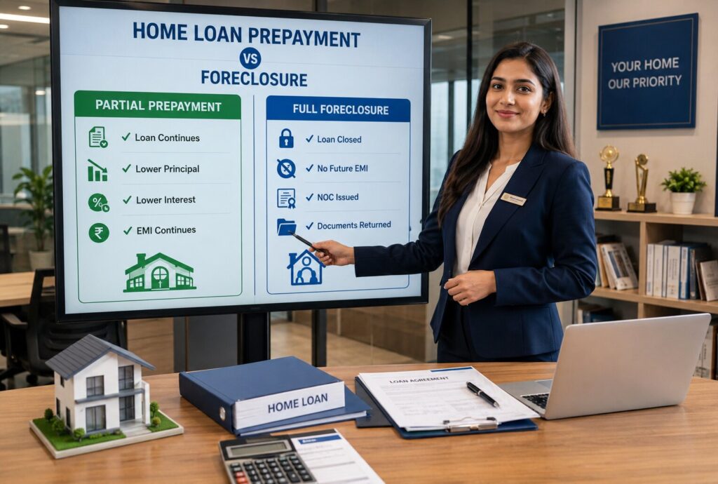 Home Loan Prepayment & Foreclosure Guide (2026): Should You Repay Early? | PennyPowerPlay Home Loan Prepayment vs Home Loan Foreclosure Comparison