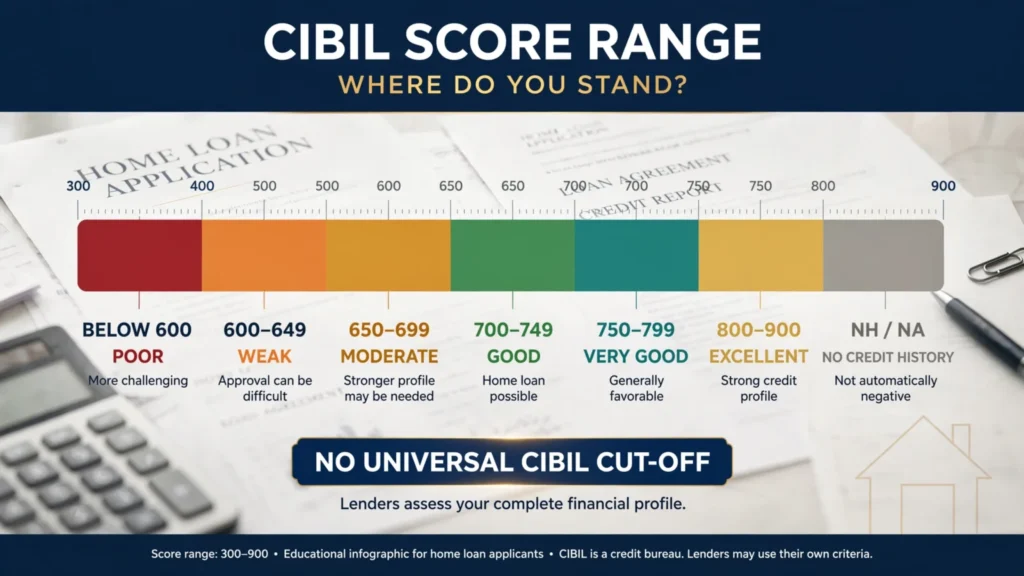 CIBIL Score for Home Loan: What Score Do You Need in India? | PennyPowerPlay CIBIL score range for home loan approval in India
