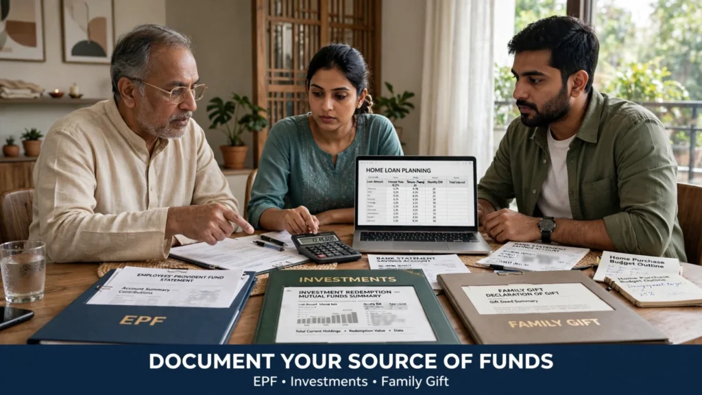 Home Loan Down Payment India (2026): Avoid Costly Mistakes | PennyPowerPlay EPF investments and family gift as possible home loan down payment sources
