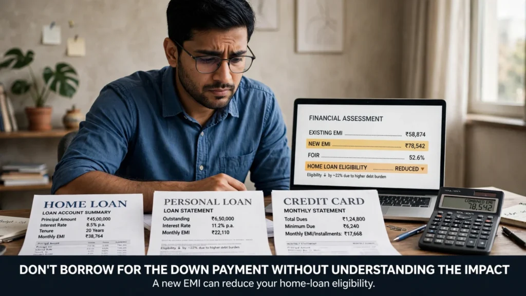 Home Loan Down Payment India (2026): Avoid Costly Mistakes | PennyPowerPlay Risks of using a personal loan or credit card for home loan down payment