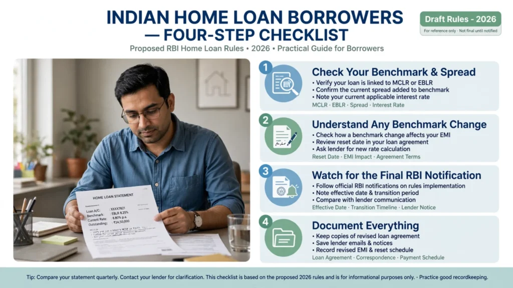 Four steps home loan borrowers should take under RBI home loan rules 2026