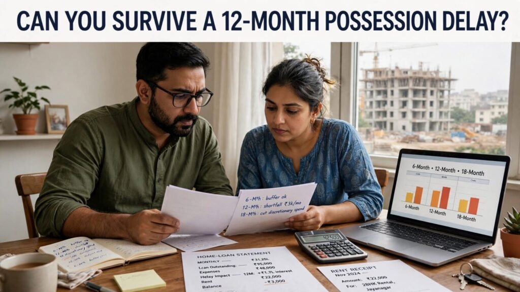 Home loan EMI and rent financial stress test for delayed possession