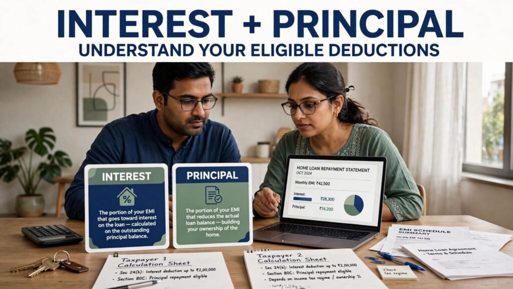 Home loan interest and principal tax benefits in India