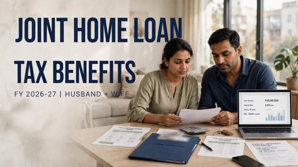 Joint home loan tax benefits for husband and wife in India