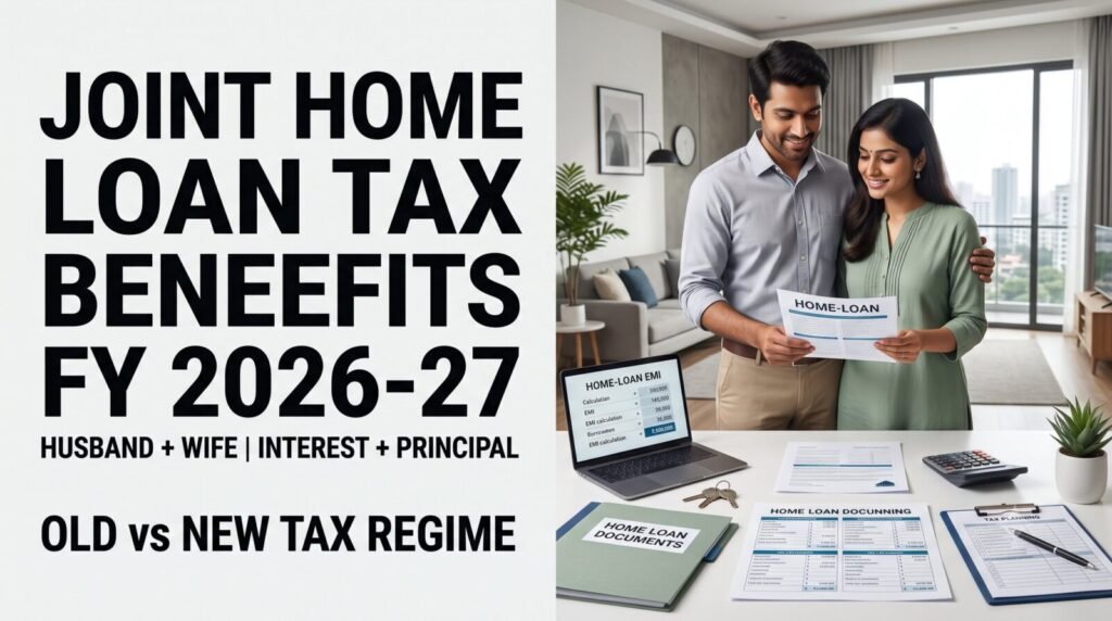 Joint home loan tax benefits for husband and wife in India FY 2026-27