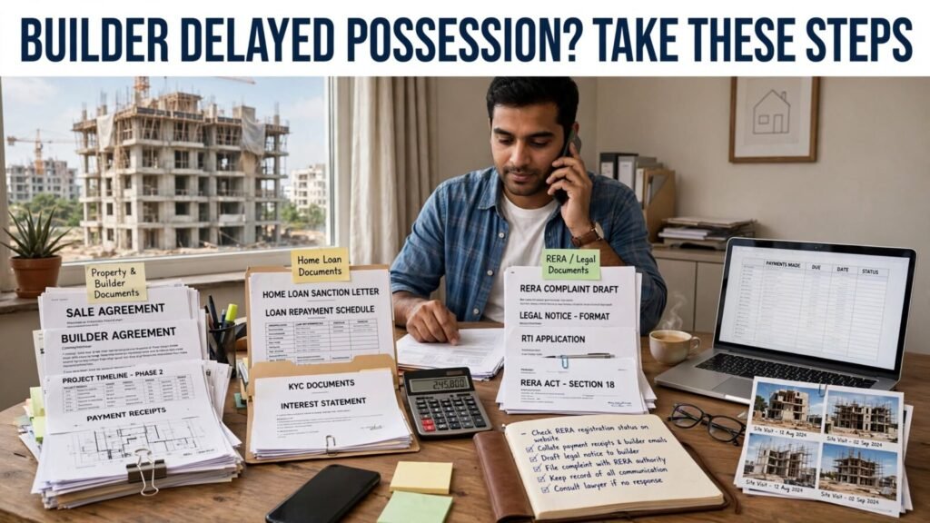 What to do when builder delays home possession