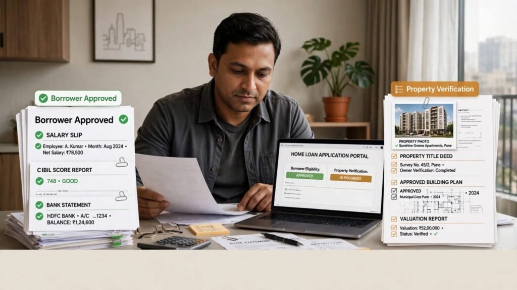 Difference between borrower approval and property approval for a home loan